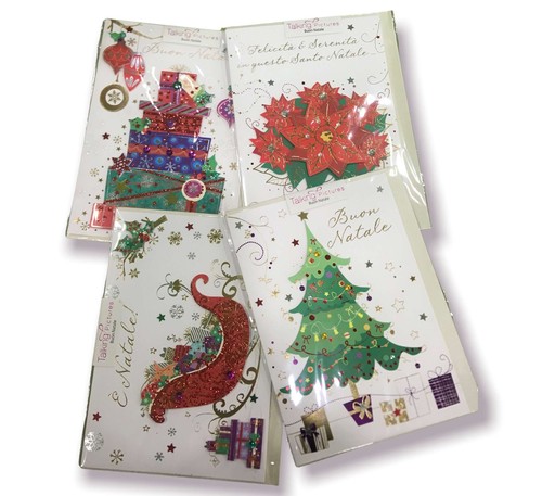 Biglietto auguri natale - auguri, con