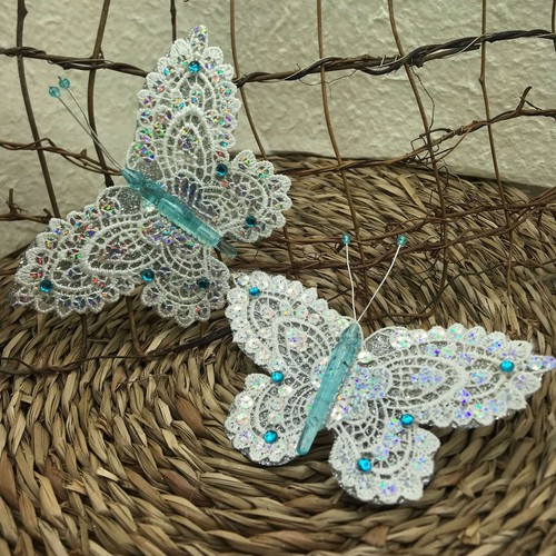 Molletta farfalla con pizzo - con,