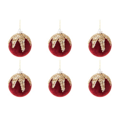 Palline natale velluto - palline, di