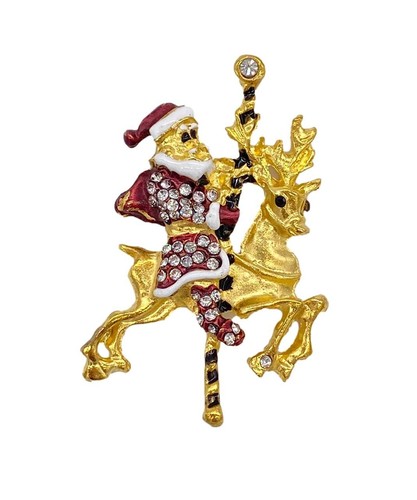 5pz strass babbo - natale, e