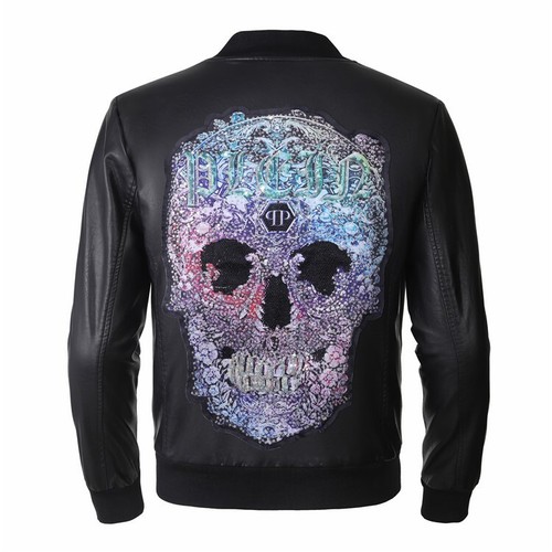 Giacca pelle teschio philipp - giacca,