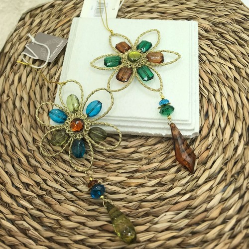 Pendaglio fiore dorato con - pendaglio,