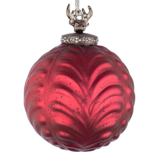 Pallina natale rossa - di,