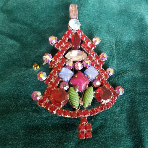 Spilla bigiotteria albero - spilla, di