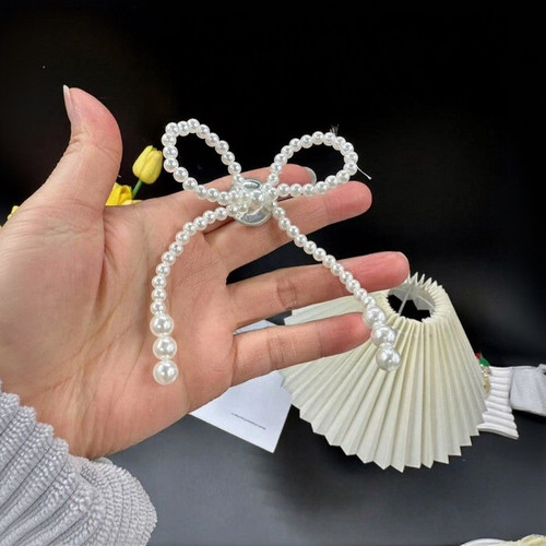 5pcs ornamenti fiocco perle - ornamenti,