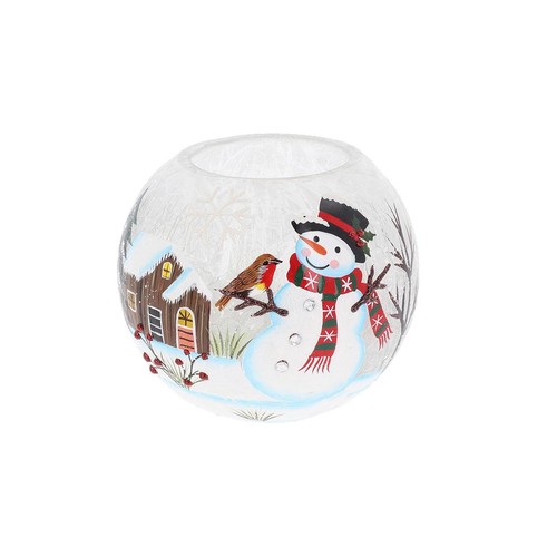 Natale portalumino con candela - con,