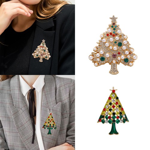 Spilla natale con - con, strass